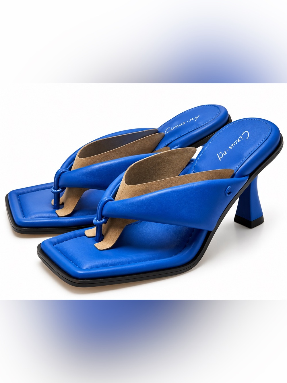 Circus by Sam Edelman “Skeet” Cobalt Blue Heeled Thong Sandals – 8.5M - Picture 3 of 5